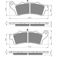 Brzdové obloženie GOLDFREN 327 S33 STREET Zadná