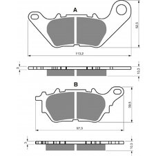 Brzdové obloženie GOLDFREN 370 AD  STREET