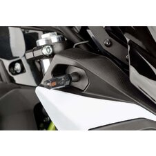 Blinkre PUIG STICK 9317N čierna predné, homologované