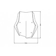 Plexi štít PUIG TOURING 3769W priehľadná
