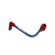 Lever guard ACCOSSATO with blue hose and joint left, aluminium