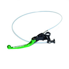 Brzdová páčka ACCOSSATO with integrated remote adjuster for original brake master cylinders folding green