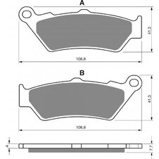 Brzdové obloženie GOLDFREN 106 AD  STREET
