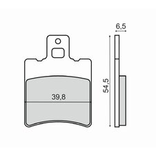 Brzdové obloženie RMS 225103210 organické