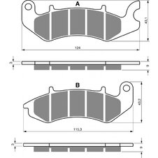 Brzdové obloženie GOLDFREN 393 AD
