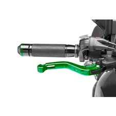 Páčka brzdy bez adaptéra PUIG 180VP krátke zeleno/strieborná