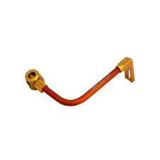 Lever guard ACCOSSATO with orange hose and joint right, aluminium