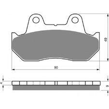 Brzdové obloženie GOLDFREN 049 AD  STREET