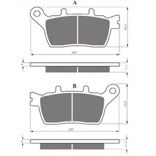 Brzdové obloženie GOLDFREN 424 AD  STREET