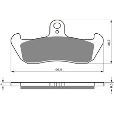 Brzdové obloženie GOLDFREN 006 K5