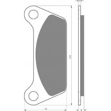 Brzdové obloženie GOLDFREN 061 AD