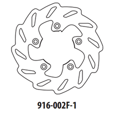 Brzdový kotúč GOLDFREN 916-002F-1 predné 173,5 mm