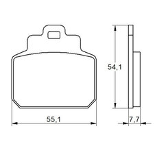 Brzdové obloženie ACCOSSATO AGPP161 OR