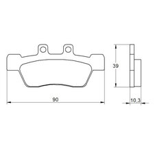 Brzdové obloženie ACCOSSATO AGPA183 OR