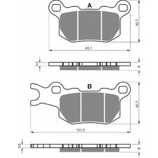 Brzdové obloženie GOLDFREN 375 AD