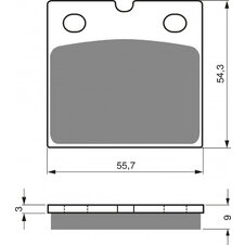 Brzdové obloženie GOLDFREN 081 AD