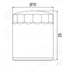 Olejový filter CHAMPION COF071B 100609975
