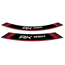 Linka na ráfik PUIG AK550 9630R červené linky na ráfik - sada 8ks