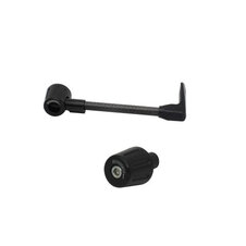 Lever guard ACCOSSATO with black hose and joint right, carbon