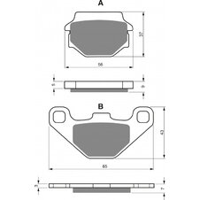 Brzdové obloženie GOLDFREN 084 K5