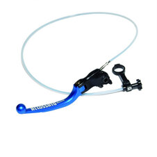 Brzdová páčka ACCOSSATO with integrated remote adjuster for original brake master cylinders folding blue