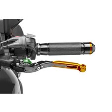 Páčka spojky bez adaptéra PUIG 29ONV výsuvné skladacie zlatá/zelená