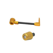 Lever guard ACCOSSATO with black hose and joint right, carbon