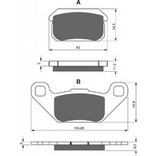 Brzdové obloženie GOLDFREN 283 AD  STREET