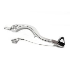 Brzdový pedál MOTION STUFF 83P-0221002 strieborné telo, čierna oceľová pevná koncovka Oceľový pevný hrot