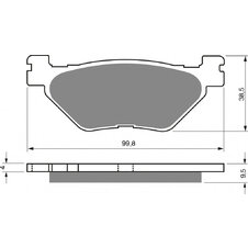 Brzdové obloženie GOLDFREN 165 S3