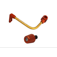 Lever guard ACCOSSATO with gold hose and joint left, aluminium