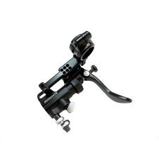 Thumb brake master cylinder ACCOSSATO piston diam. 10.5 mm with bent lever and bracket included