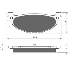 Brzdové obloženie GOLDFREN 268 AD