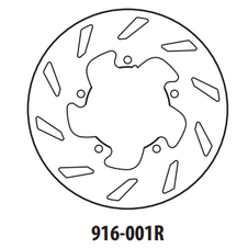 Brzdový kotúč GOLDFREN 916-001R zadná 175 mm