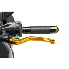 Páčka spojky bez adaptéra PUIG 270OV dlhé zlatá/zelená