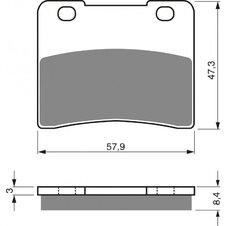 Brzdové obloženie GOLDFREN 172 AD  OFF-ROAD FRONT