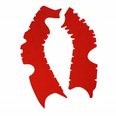 Protišmykové kryty rámu VIBRAM M7354R Off-Road červená