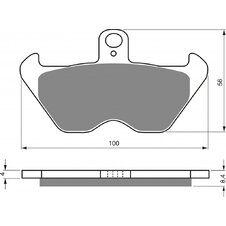 Brzdové obloženie GOLDFREN 117 AD