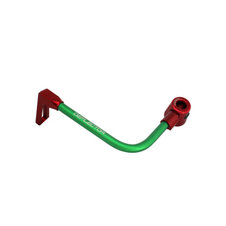 Lever guard ACCOSSATO with green hose and joint left, aluminium