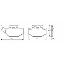 Brzdové obloženie ACCOSSATO AGPA116 OR