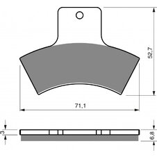 Brzdové obloženie GOLDFREN 179 AD  STREET