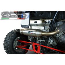 Koncovka výfuku Slip-on GPR POWER BOMB ATV.42.BOMB Brushed Stainless steel including removable db killer and link pipe
