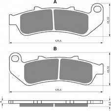 Brzdové obloženie GOLDFREN 055 S33 STREET FRONT