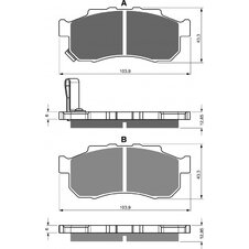 Brzdové obloženie GOLDFREN 338 K5