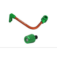 Lever guard ACCOSSATO with orange hose and joint left, aluminium