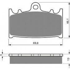 Brzdové obloženie GOLDFREN 206 S3