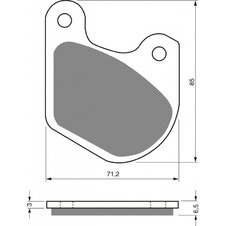 Brzdové obloženie GOLDFREN 062 S3 (1 left + 1 right)