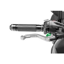 Páčka brzdy bez adaptéra PUIG 180PV krátke strieborno/zelená