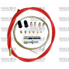 Lanko plynu univerzálne sada Venhill U01-4-100-RD 1,35 m (dvojtakt) červená