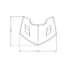 Čelný kryt PUIG 1439J matná čierna